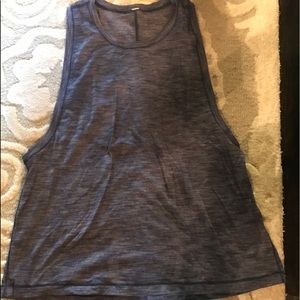Blue Lululemon muscle tank